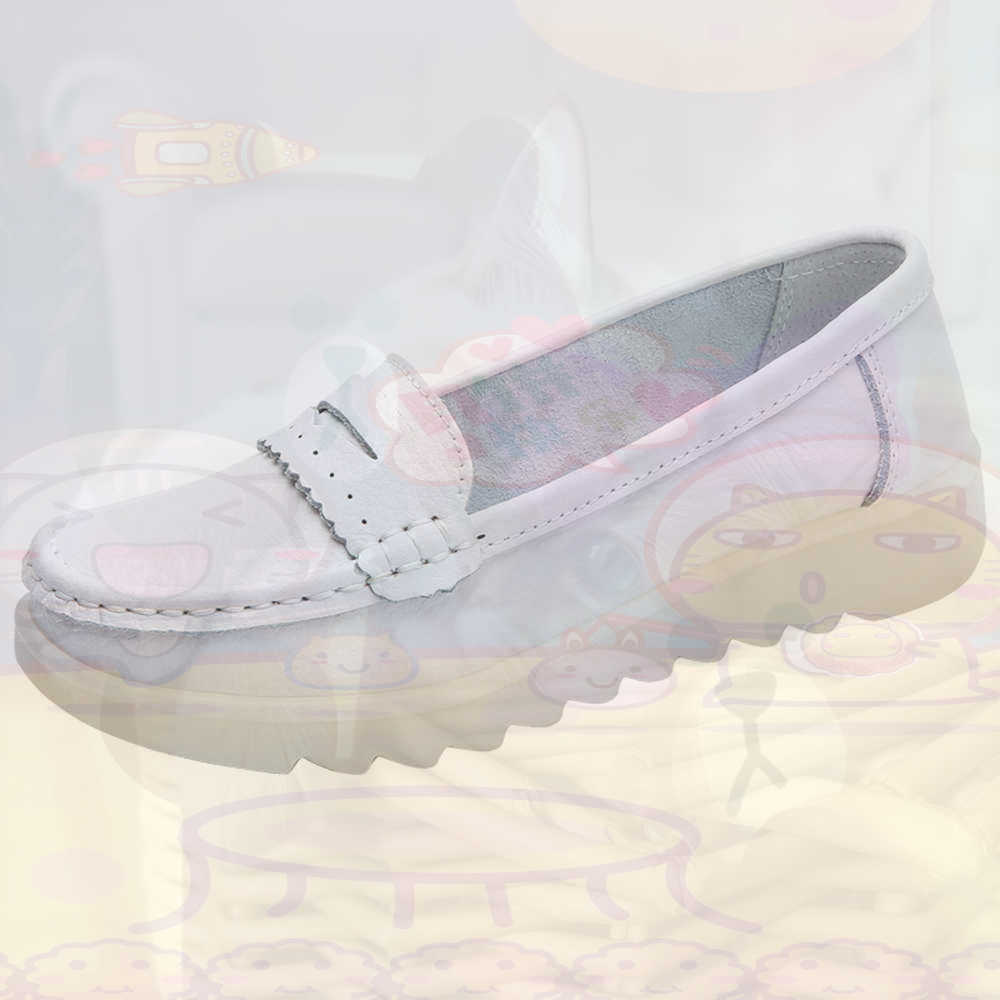 Women Shoes Brown Colour - Mocassin Rijden Tienersneakers Skateboarden Damesschoenen Zilver