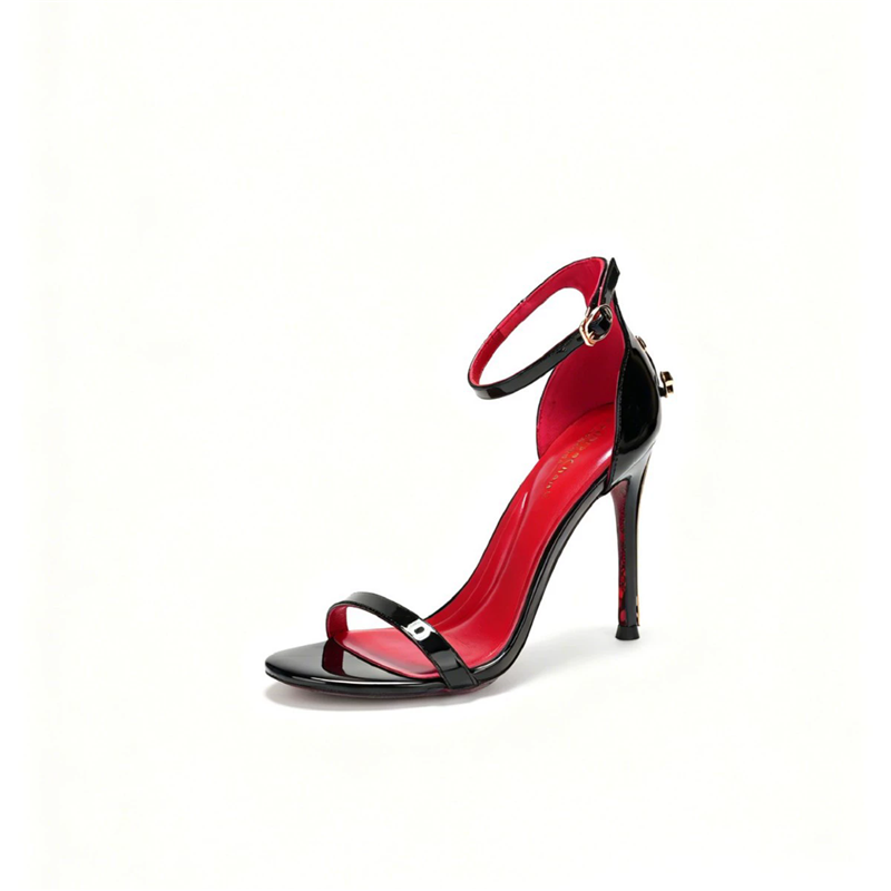 Women'S Shoes Red Bottoms - Zomerse nieuwe ronde neus gelakte leren