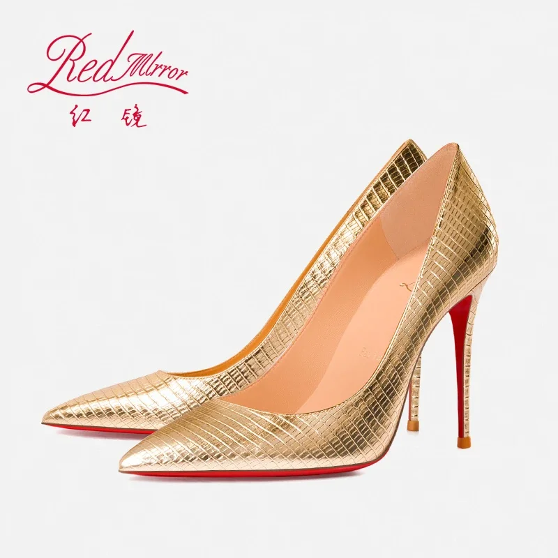 Women'S Shoes Red Bottoms - Lente/Zomer Rode Onderkant Hagedis Patroon Reliëf
