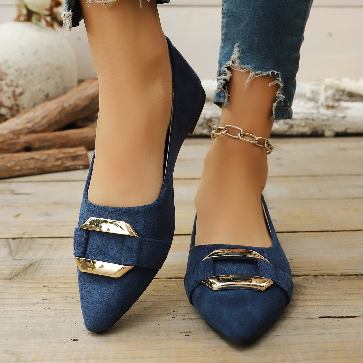 Women Shoes Casual - Lente en herfst elegante puntige sexy