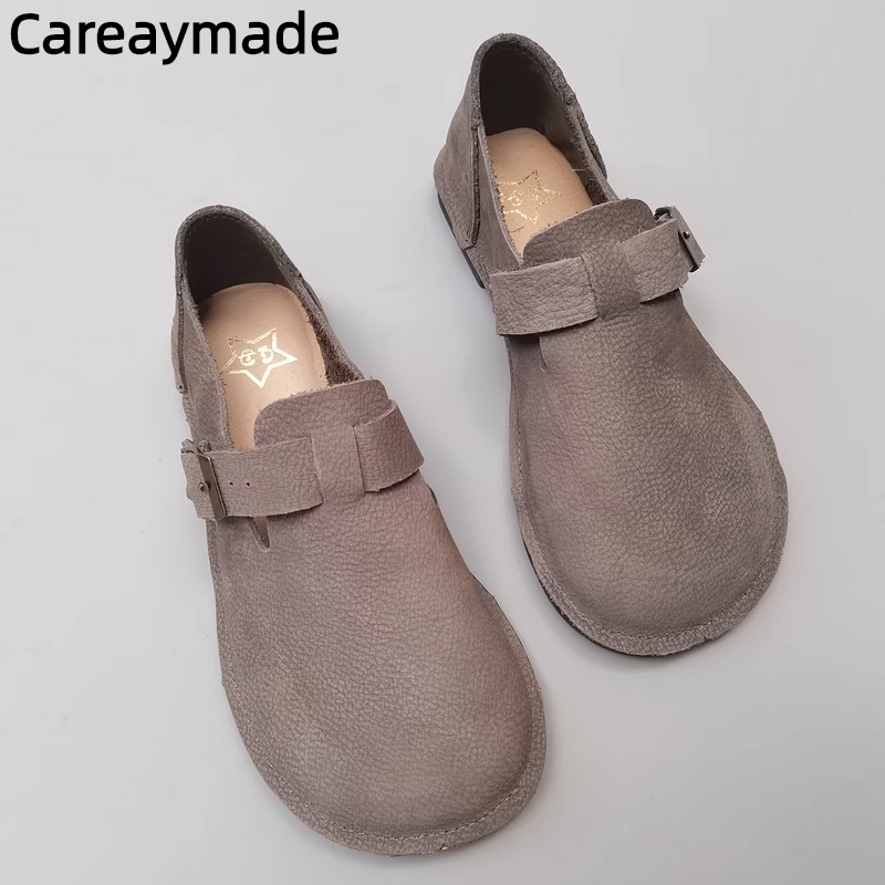 Women Shoes For Big Feet - Careaymade-Echt Lederen Puur Koeienhuid Damesschoenen Grote