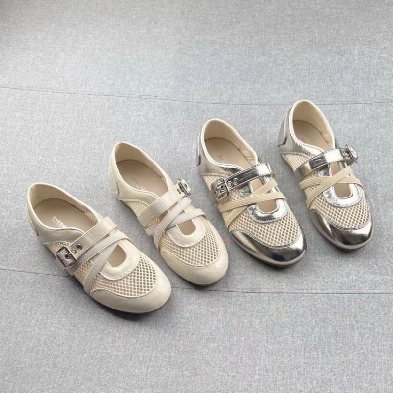 Women Shoes Casual - Nieuwe gevlochten holle sneakers met gesp,