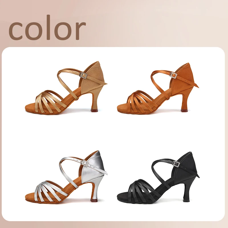 Women Shoes Brown Colour - Hot Selling Latin Dansschoenen Vrouwen Latin