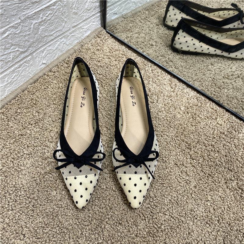 Women Shoes Quick Delivery - Met strik dames zomerschoenen lage hak