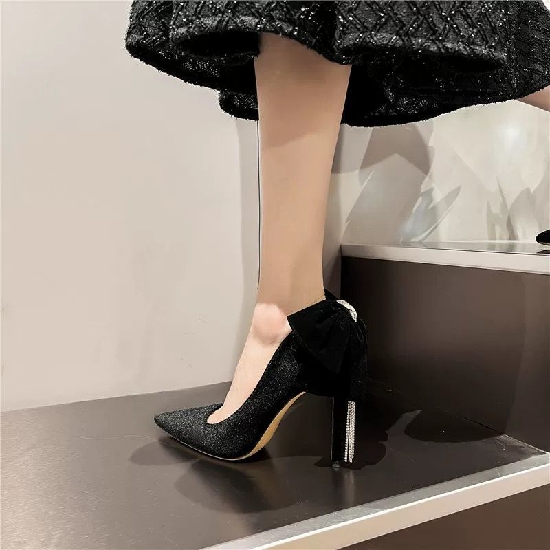 Zwart met strik Stilito vrouw  - Women Shoes Quick Delivery recensie en prijs