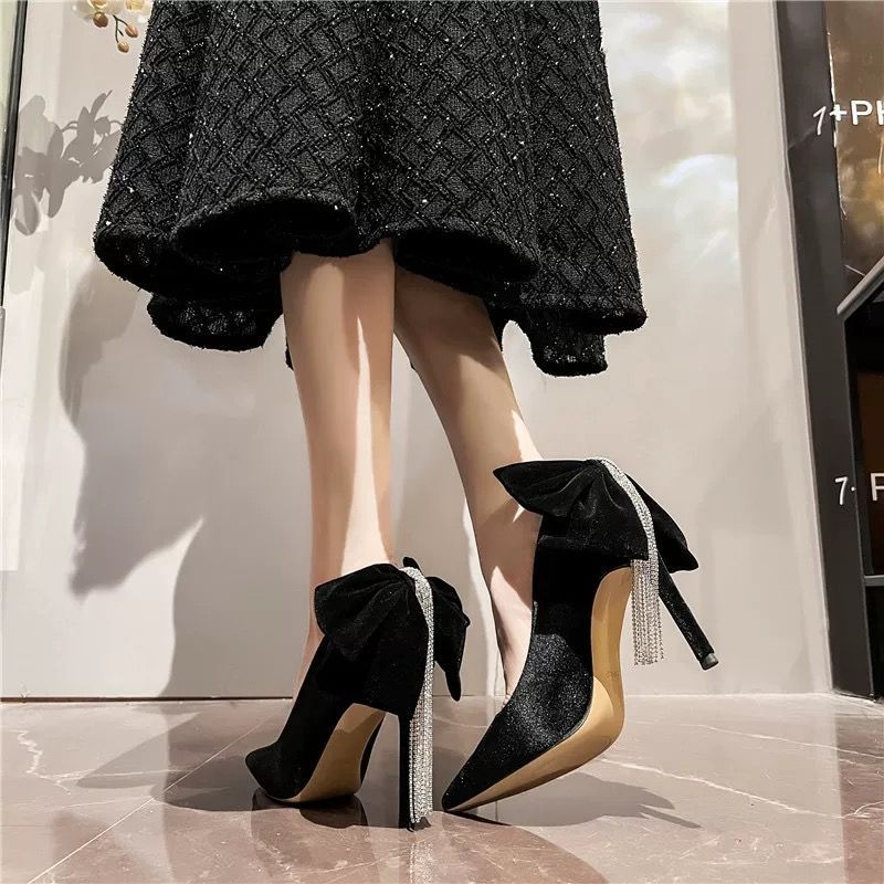 Zwart met strik Stilito vrouw  - Women Shoes Quick Delivery recensie en prijs