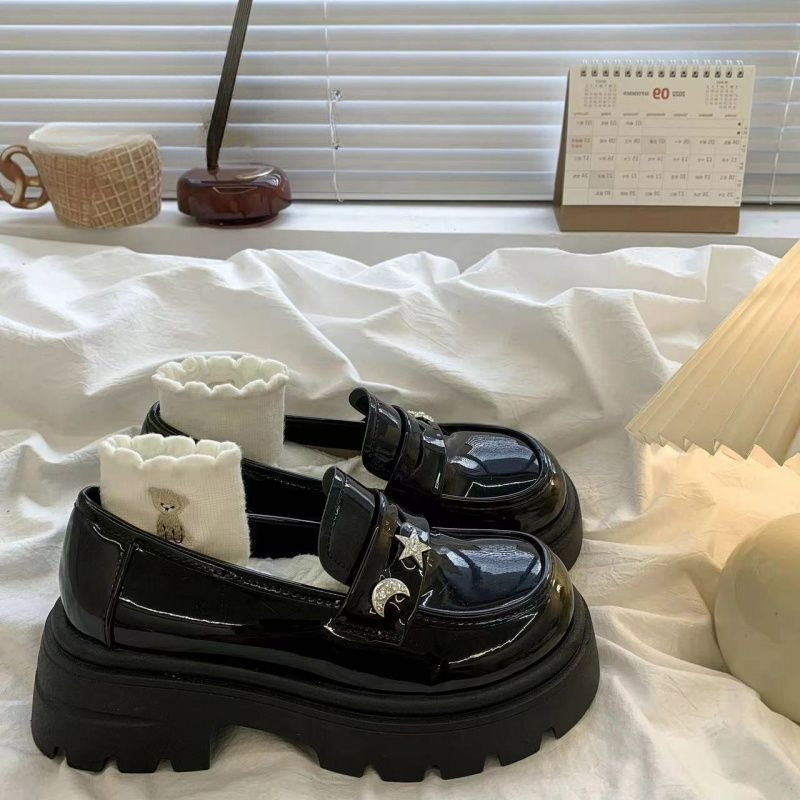 Retro Zwarte Lente en Herfst R - Women Shoes Quick Delivery recensie en prijs