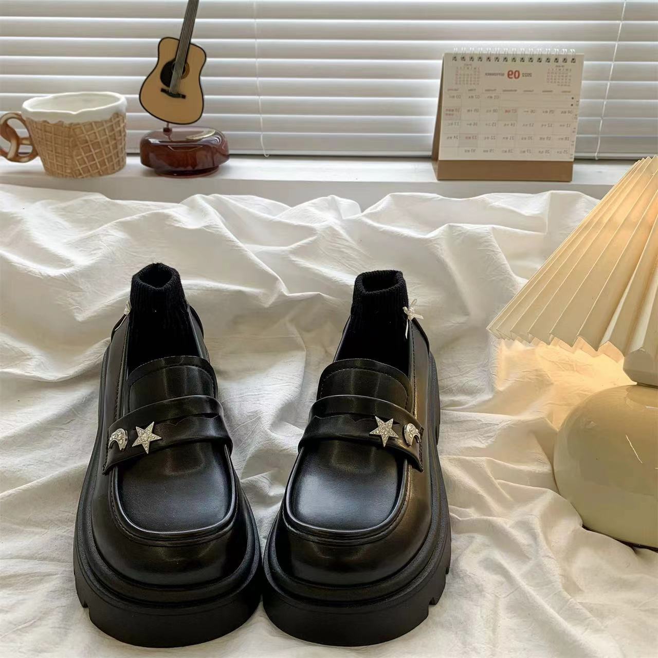Retro Zwarte Lente en Herfst R - Women Shoes Quick Delivery recensie en prijs
