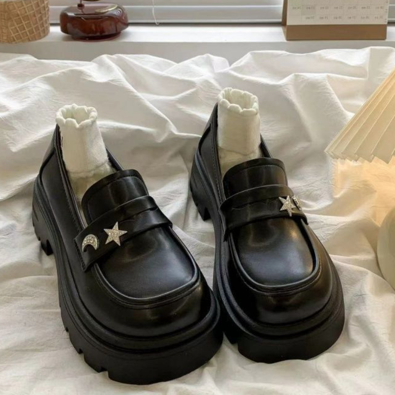 Retro Zwarte Lente en Herfst R - Women Shoes Quick Delivery recensie en prijs