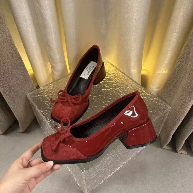 Damesschoenen Rode vierkante n - Women Shoes Quick Delivery recensie en prijs