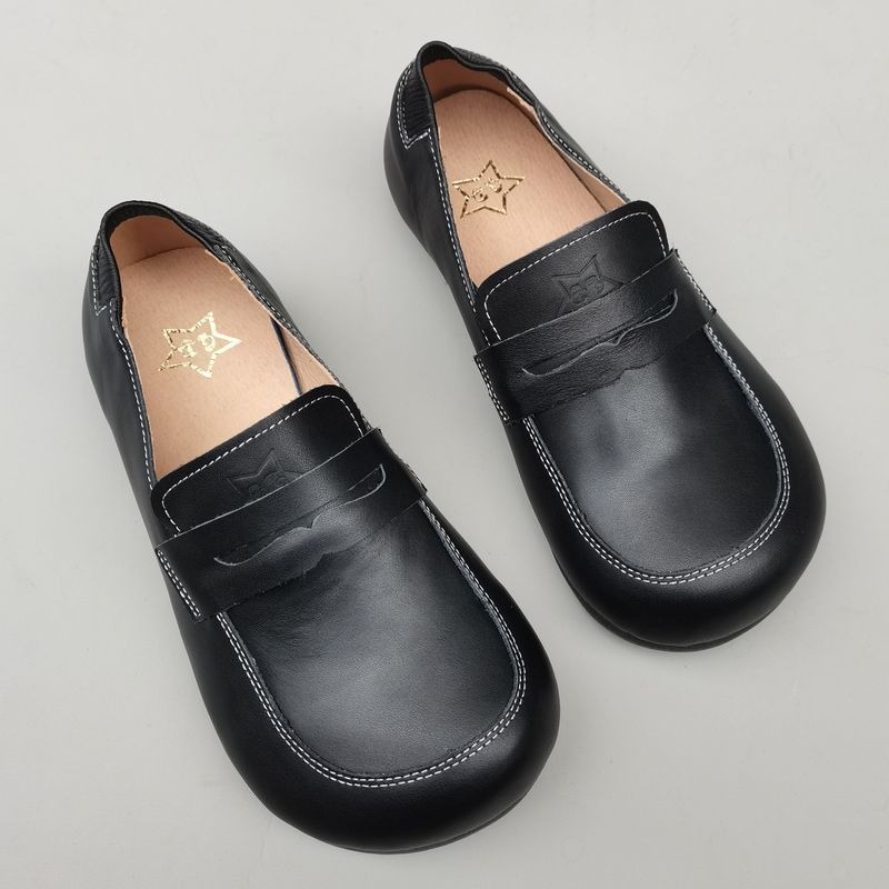 Natuurlijk leer Brede damessch - Women Shoes For Big Feet recensie en prijs