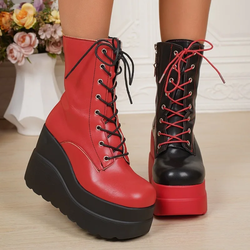 Punk Gothic Motorlaarzen Platf - Women'S Shoes Red Bottoms recensie en prijs